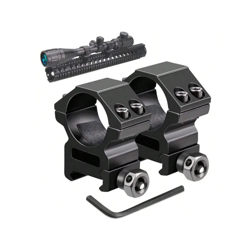 STONEKSKY Heavy Duty 1'' Inch Middle Profile Scope Rings for Riflescopes with Picatinny Weaver Mount - Pack of 2