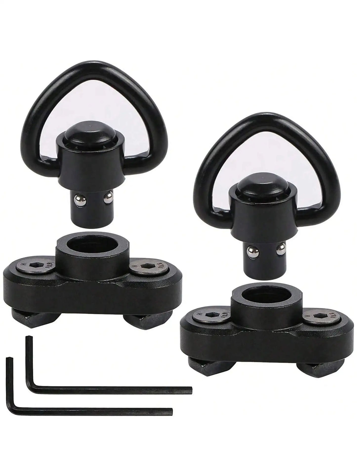 STONESKY 2 Pack M-LOK MLOK Quick Release Sling Mount with Push Button QD Sling Swivel Adaptor