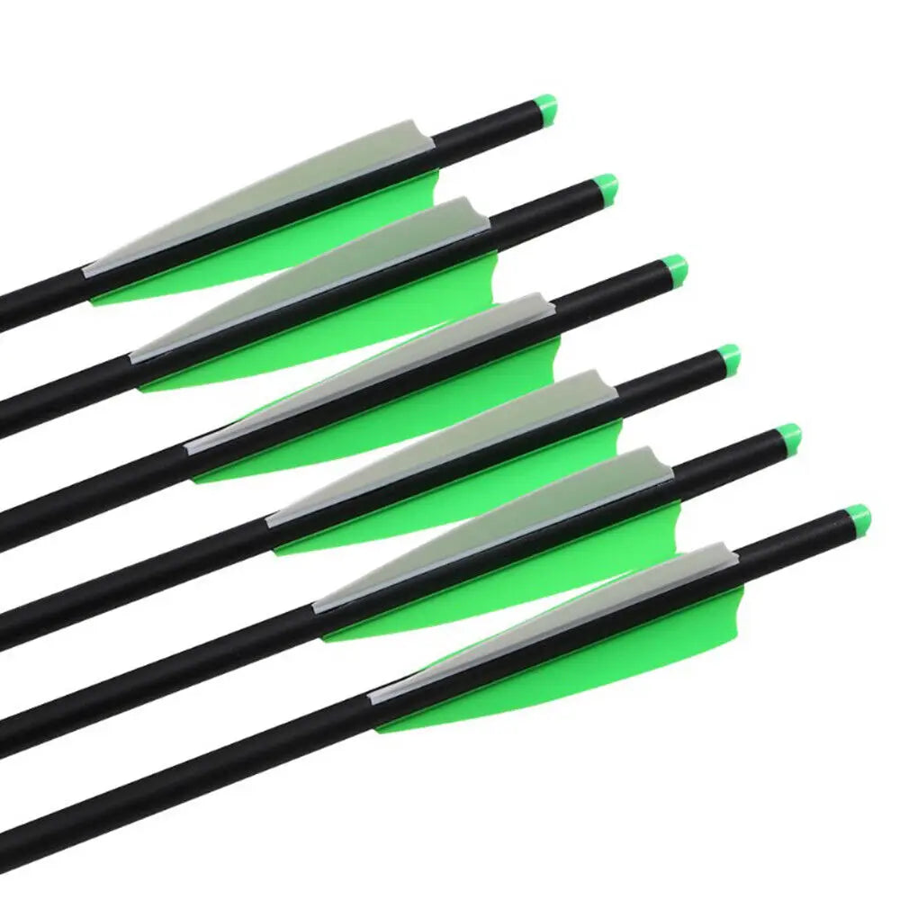 STONESKY 12Pack 20-inch Carbon Crossbow Bolts Archery Moon Nocks Arrow For Hunting Target for Hunting