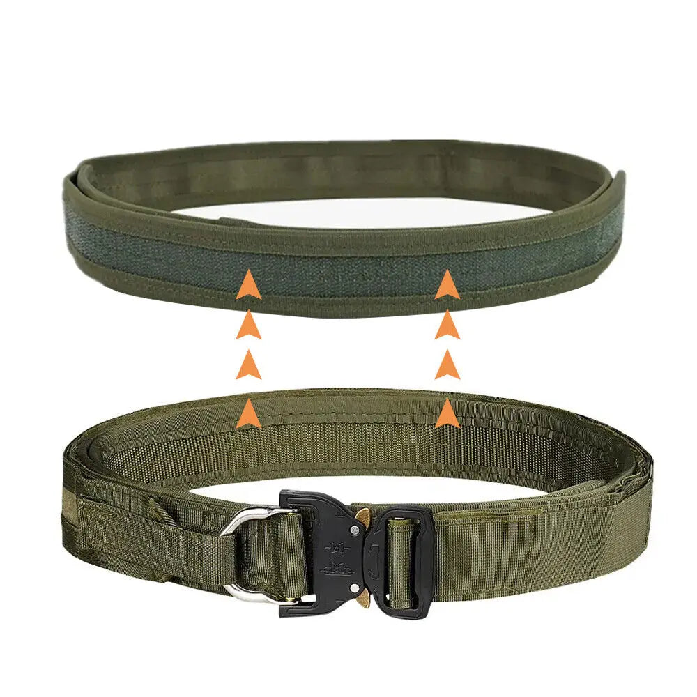 STONESKY RIFLE Hunting Waistband - 44-inch Tactical Belt with Alloy Buckle and Quick Release