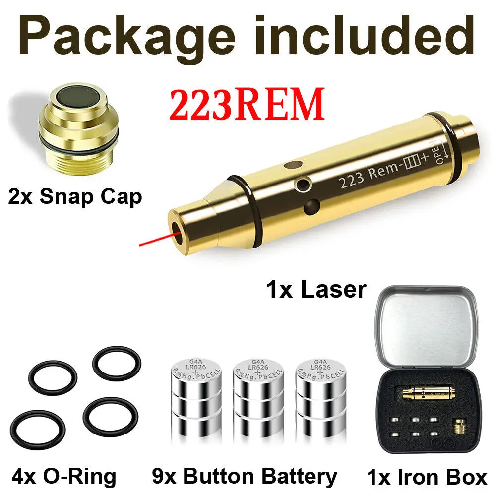 STONESKY Tactical Hunting Riflescopes 223REM with Red Bore Sight and Dry Firing Snap Caps for Shooting Practice and Firearm Training