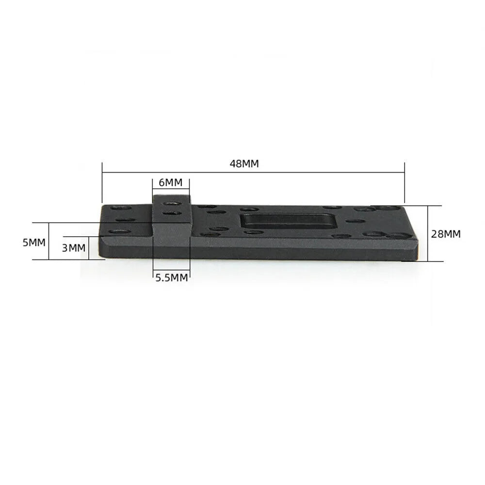 STONESKY For Glock Universal Sight Mount Plate RMR Vortex Burris Red Dot Sight Pistol Plate Base Mount