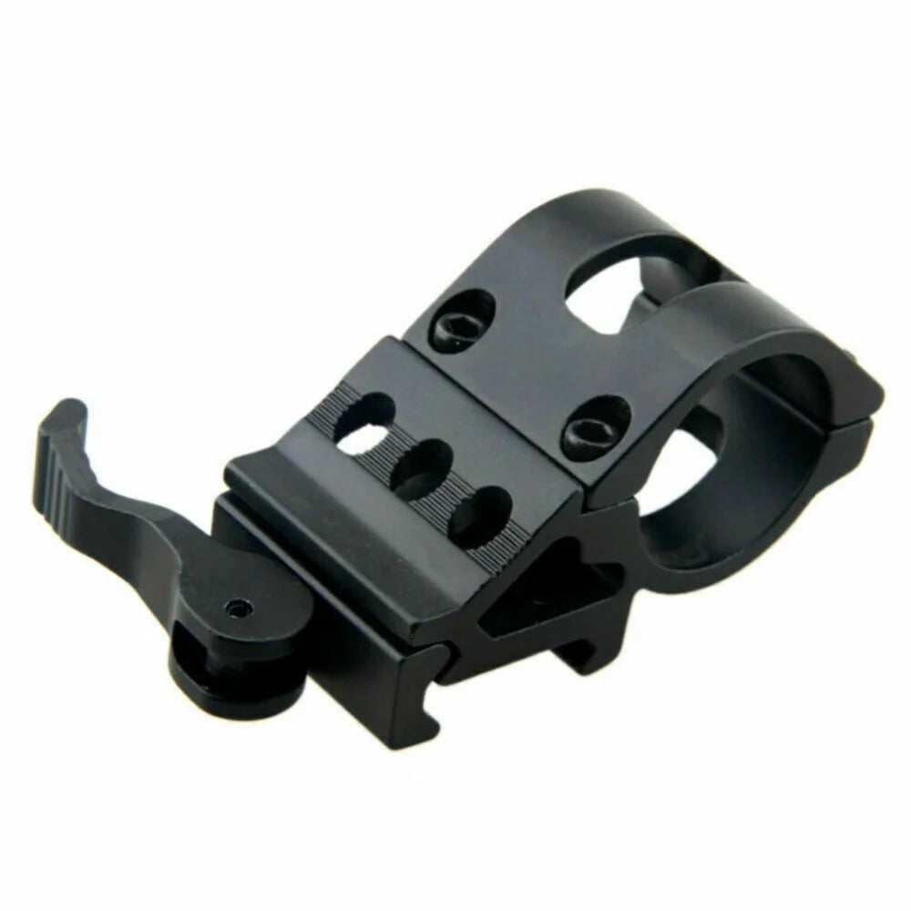 STONESKY Tactical QD Offset Picatinny Weaver Rail Mount for 1inch Flashlight Scope Light Rail Mount for Riflescopes