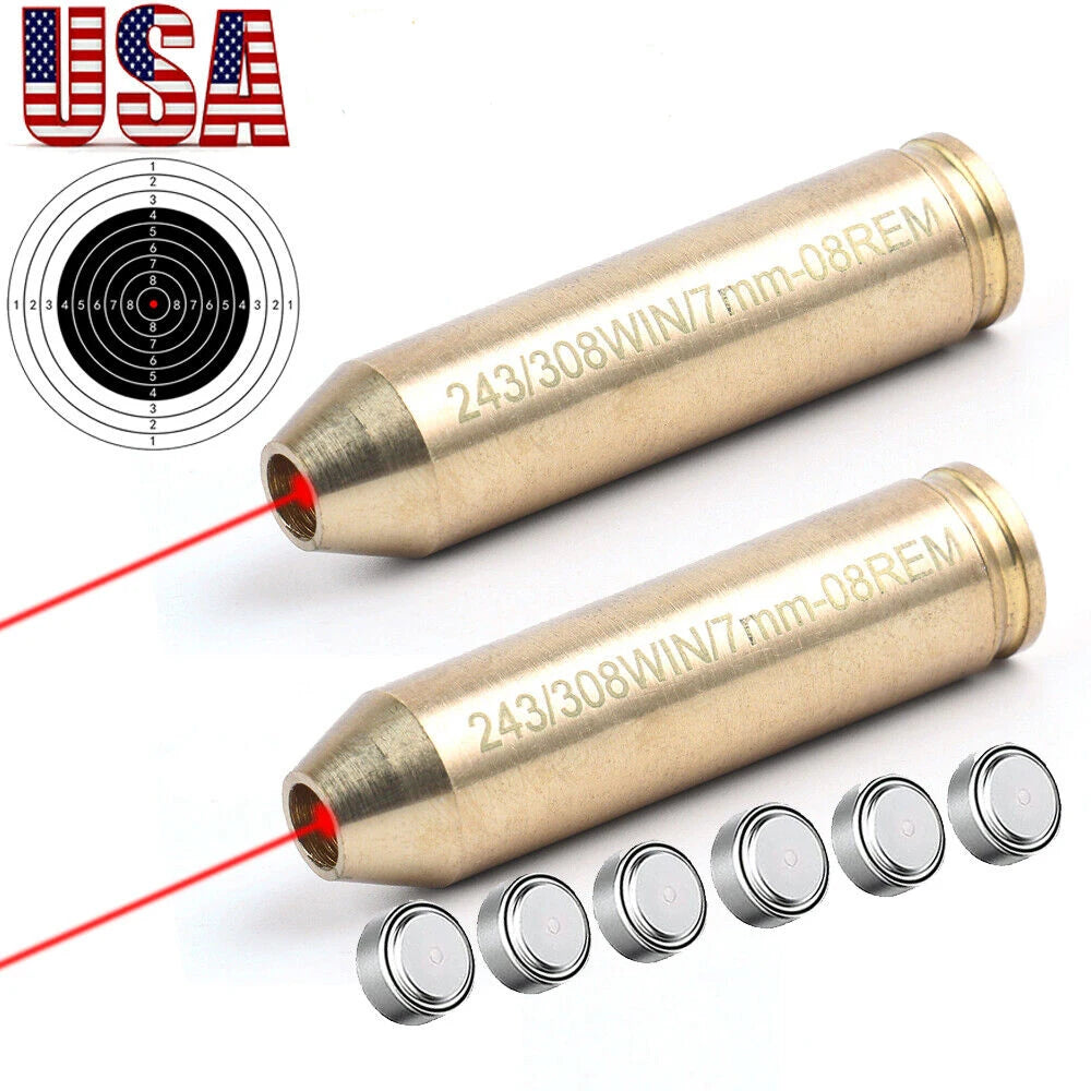 STONESKY Hot Selling 308 243 Cartridge Laser Bore Sighter / .243 .308 Laser Bore Sight USA Seller