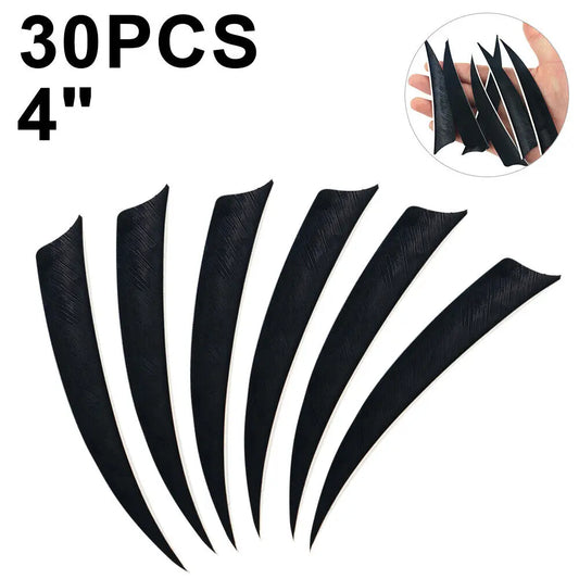 STONESKY 30PCS 4 inch Feathers DIY for Arrows Shield Cut Turkey Feather Fletching Arrow hunting accessories