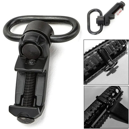 STONESKY Tactical  QD Sling Swivel Attachments 45 Degree Low Profile Picatinny Rail Mount holographic sight