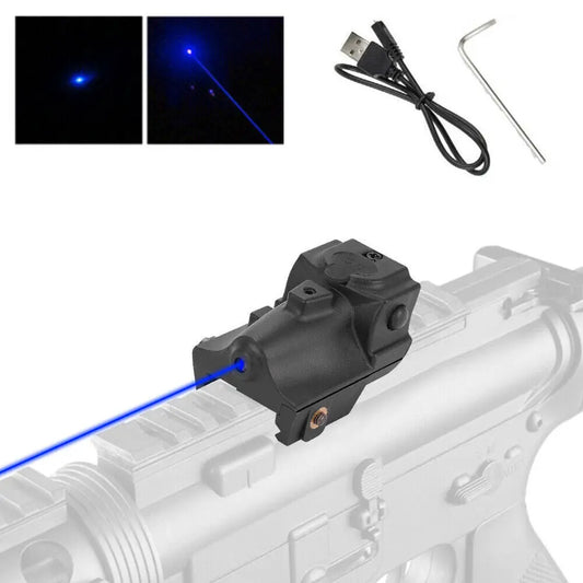 STONESKY Blue Laser Sigh Pistol Gun For Glock Pointer USB Rechargeable Beam 17 18c 19 26 riflescope