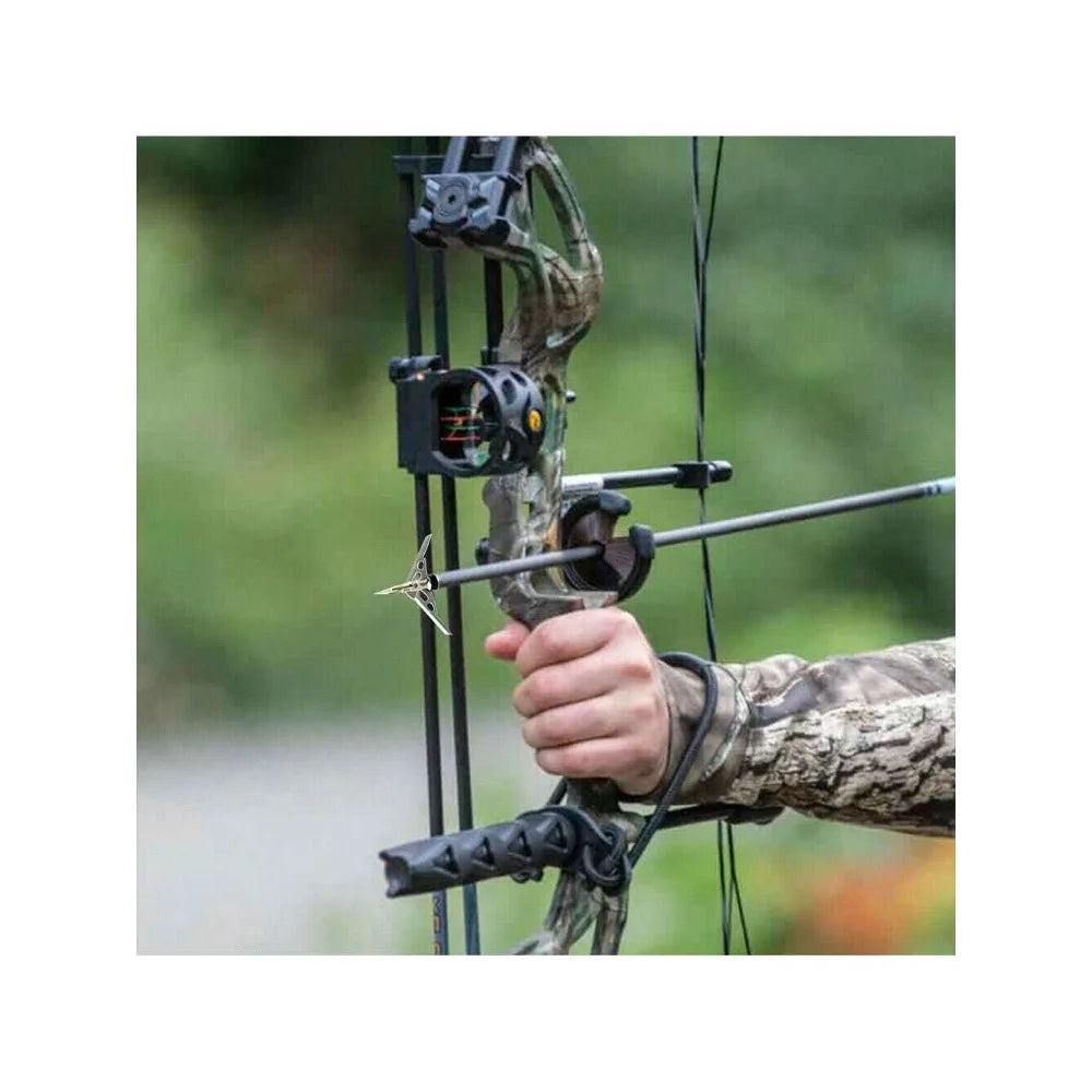 STONESKY Optimize Your Hunting Skills with 12 PCS Archery Broadheads 2 Blade 2" Dia 100 Grain Arrowheads