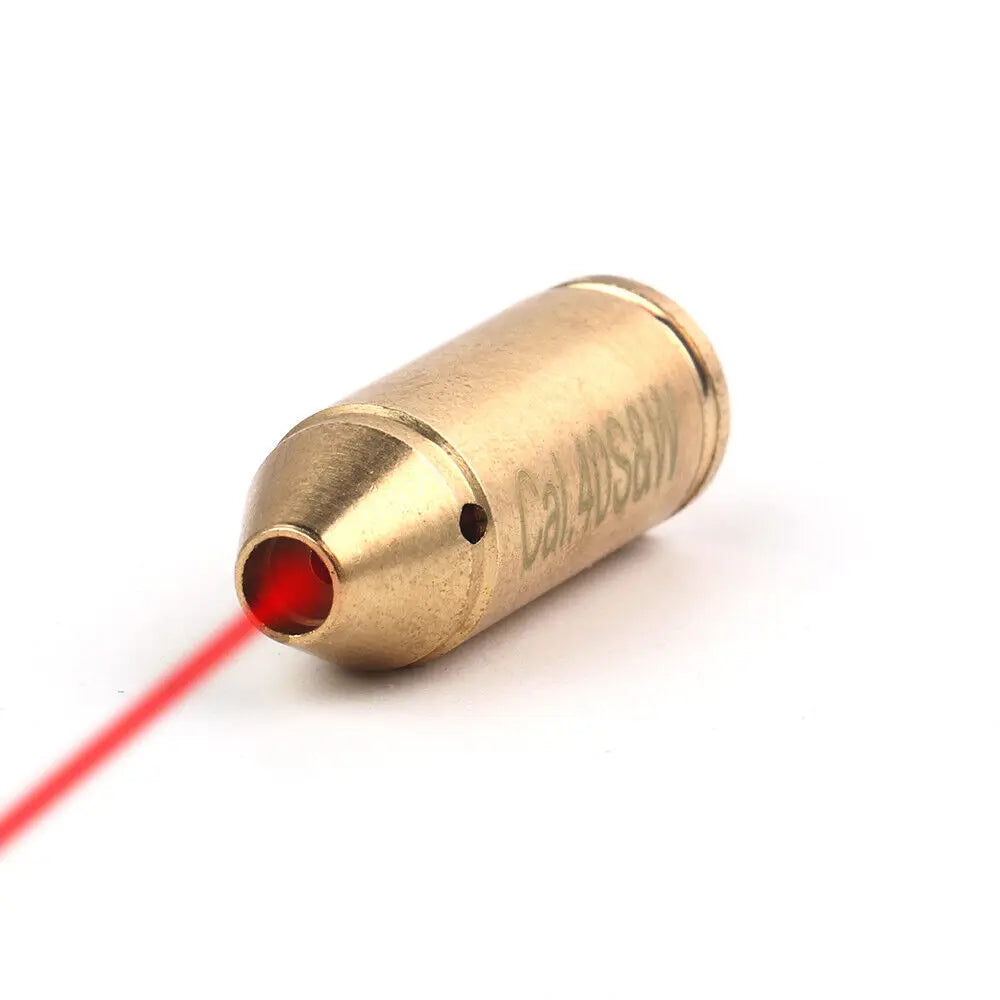 STONESKY 40 S&W Laser Boresighter Brass 2X Battery 40 Cal In-Chamber Red Dot Bore Sighter For Hunting