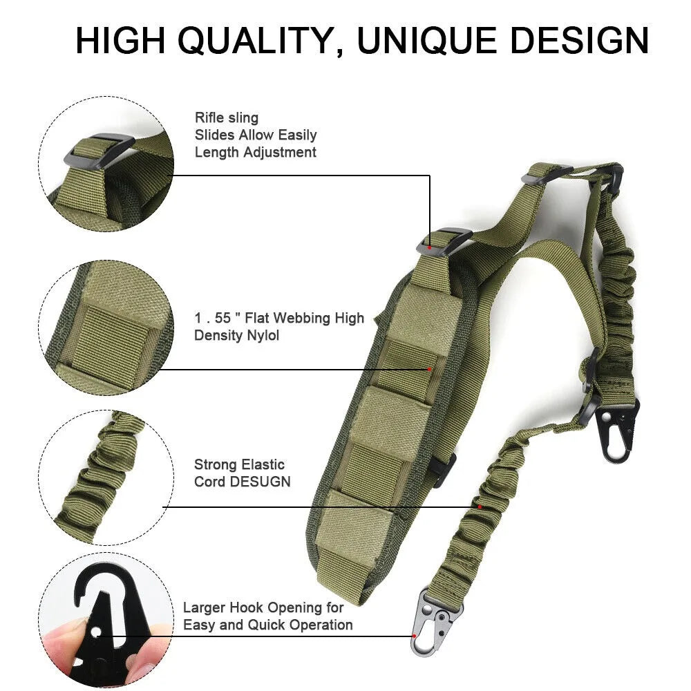 STONESKY Adjustable Soft Shoulder Pad for Shotgun Rifle Quick Release 2 Point Gun Sling Straps