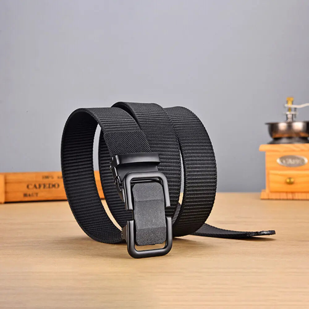 STONESKY Men's Casual Belt Alloy Buckle Sports Belt Adjustable Quick Release Belt Simple Wild Style