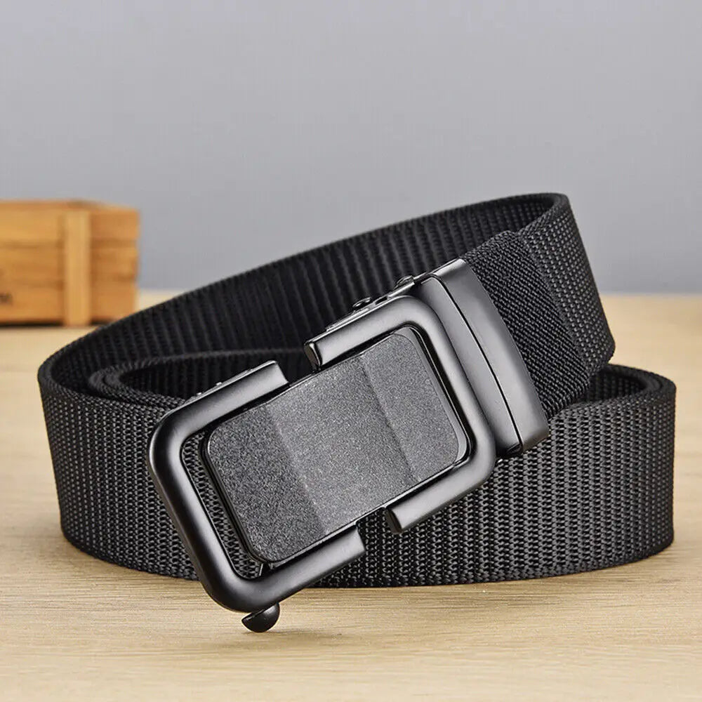 STONESKY Men's Casual Belt Alloy Buckle Sports Belt Adjustable Quick Release Belt Simple Wild Style