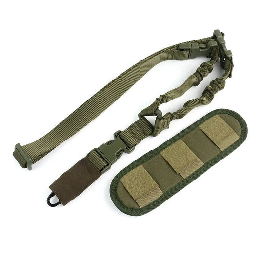 STONESKY One Single Point Sling Strap Bungee Rifle Gun Sling with Shoulder Pad hunting accessories