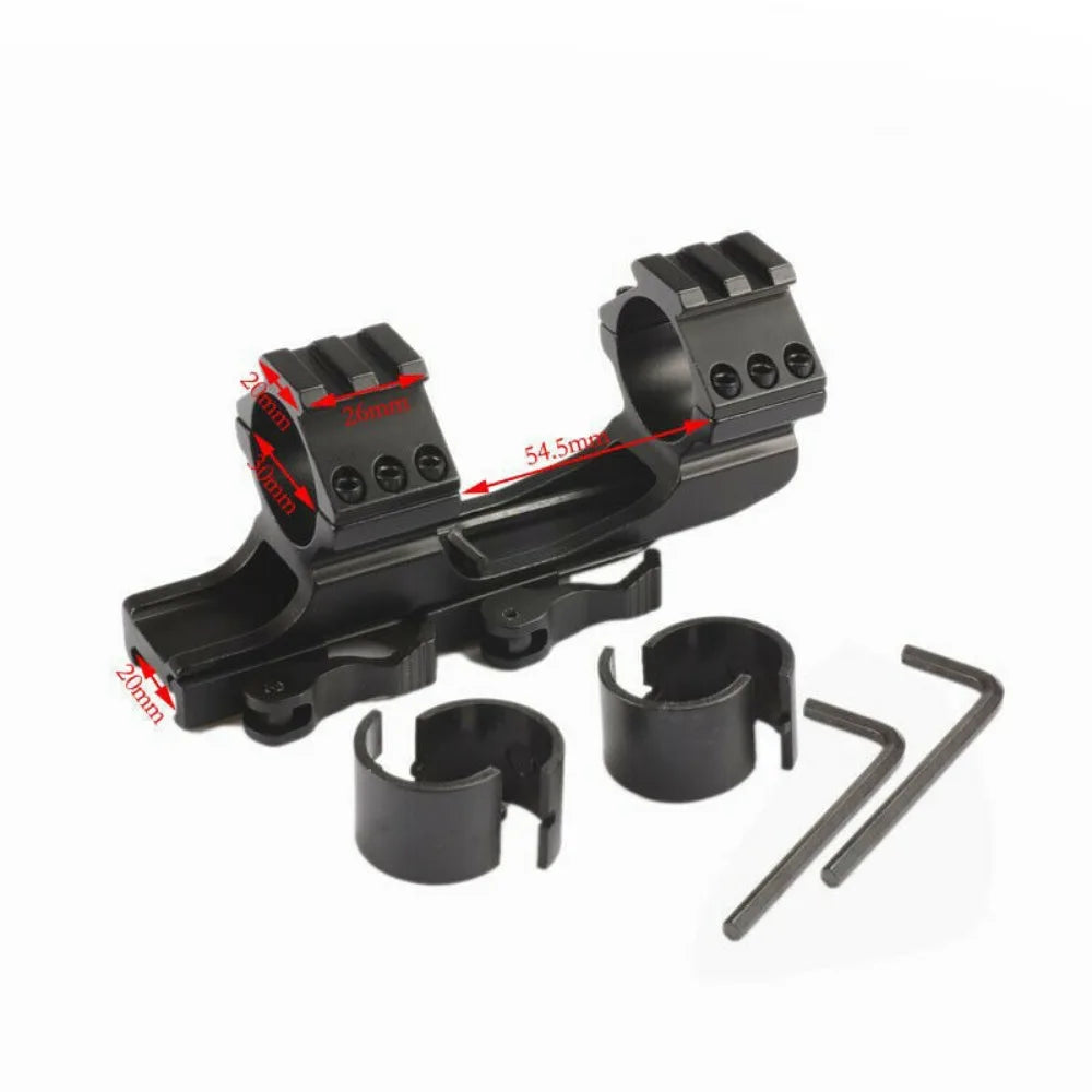 STONESKY RIFLE Quick Release One Piece Scope Mounts 1"/30mm QD Cantilever Picatinny Sight Rings