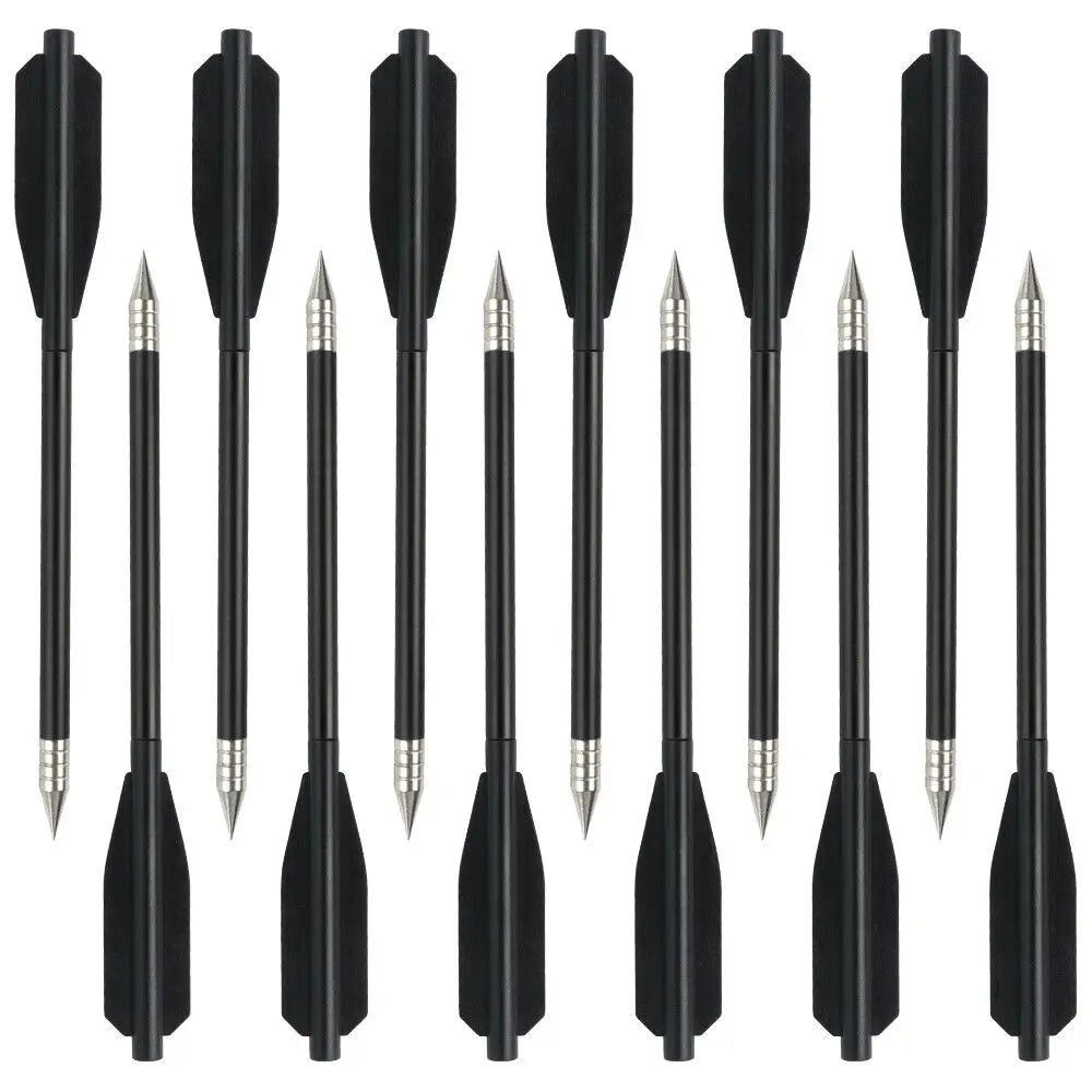 STONESKY 12Pack Pistol Crossbow Bolts 6.5" Aluminium Arrows Broadhead Hunting Mini Archery