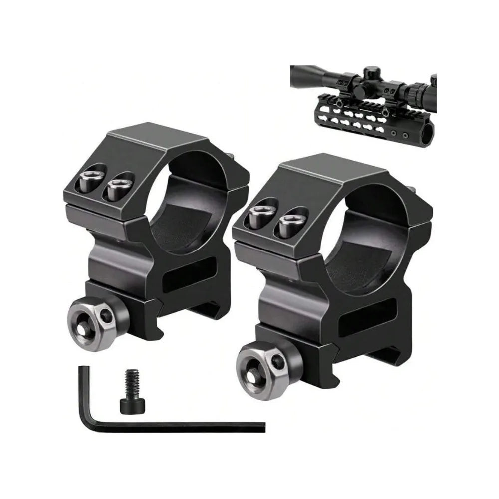 STONEKSKY Heavy Duty 1'' Inch Middle Profile Scope Rings for Riflescopes with Picatinny Weaver Mount - Pack of 2