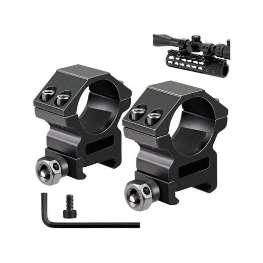 STONEKSKY Heavy Duty 1'' Inch Middle Profile Scope Rings for Riflescopes with Picatinny Weaver Mount - Pack of 2