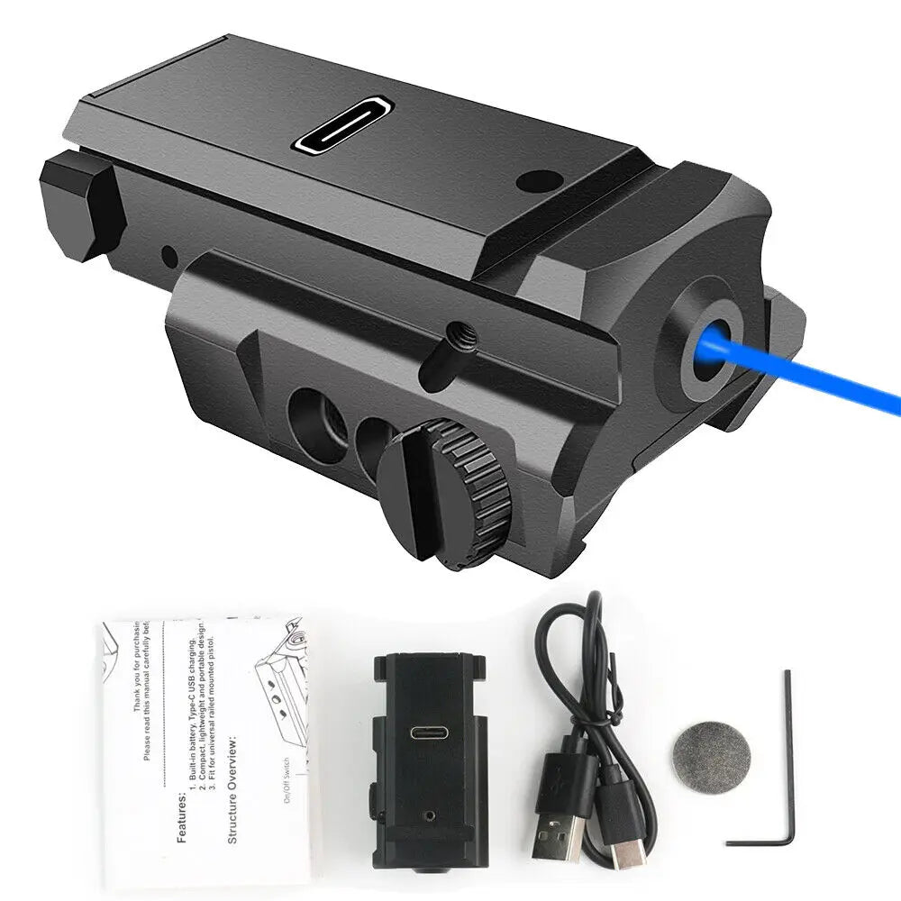 STONESKY Blue Dot Laser Sight Compact Shockproof USB Rechargeable Type-C Cable F Pistol USA