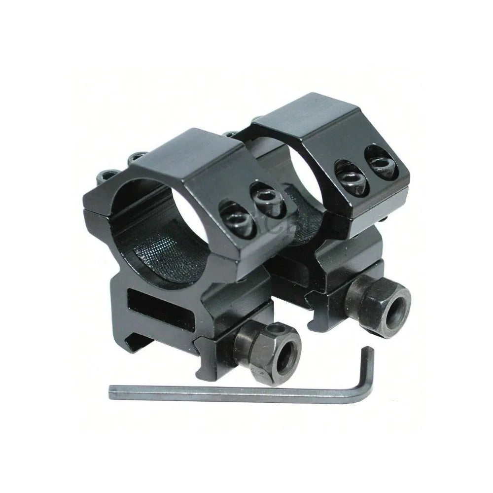 STONEKSKY Heavy Duty 1'' Inch Middle Profile Scope Rings for Riflescopes with Picatinny Weaver Mount - Pack of 2