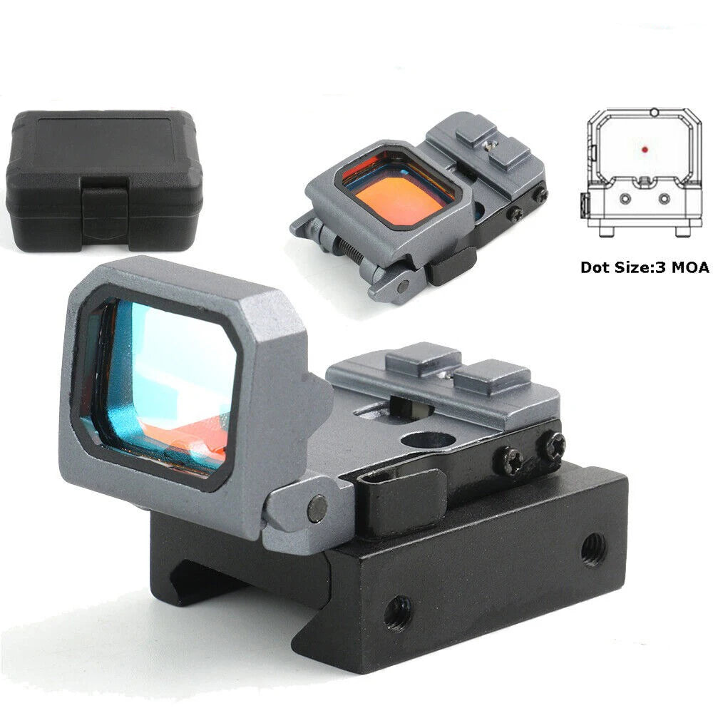 STONESKY Tactical Folding Red Dot Sight Holographic Sight for RIFLE with 20mm Picatinny Rail Mount and High Precision