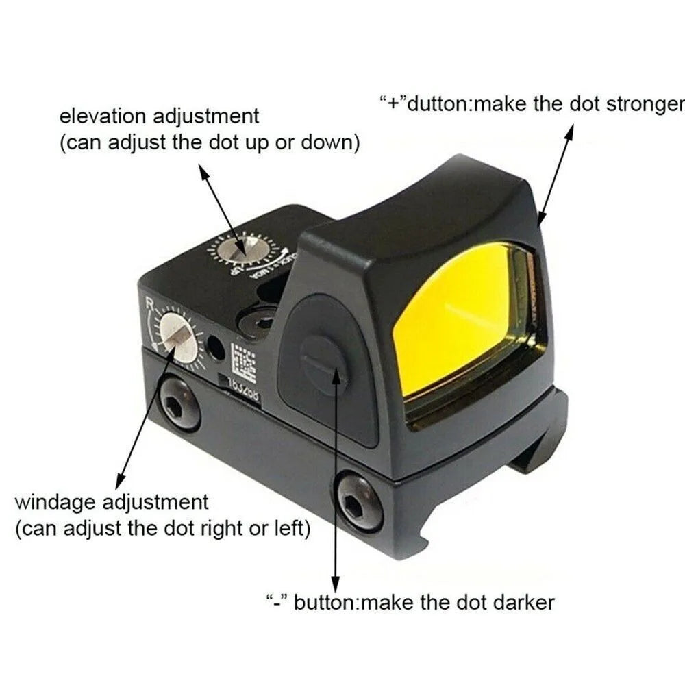 STONESKY Red Dot Reflex Sight with 3.25MOA Picatinny Mount for Glock, Fast Aiming and Accurate Shooting