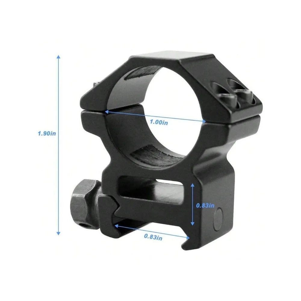 STONEKSKY Heavy Duty 1'' Inch Middle Profile Scope Rings for Riflescopes with Picatinny Weaver Mount - Pack of 2