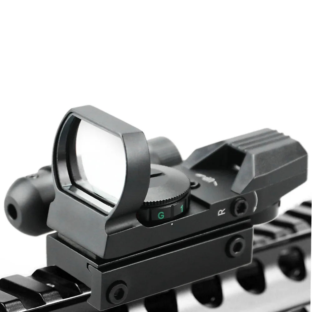 STONESKY Red Green Dot Reflex Sight Scope w/ Green Laser Holographic Illuminated Hunting Accessory