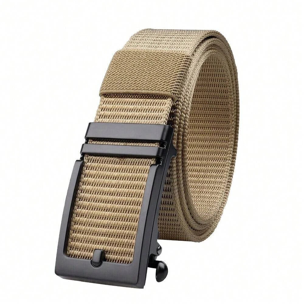 STONESKY 49.2'' Length Alloy Buckle Nylon Belt Outdoor Canvas Adjustable Belt Quick Release Gun Belt