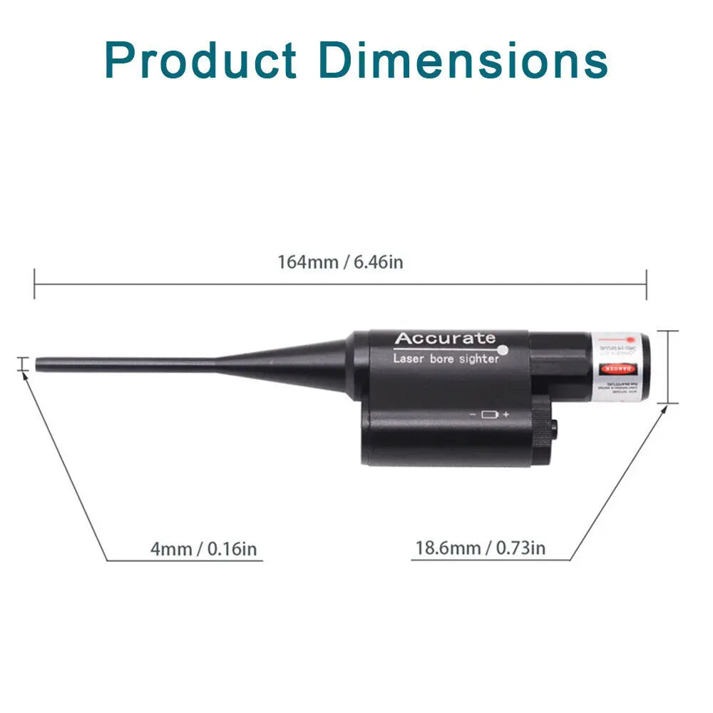 STONESKY Red Laser Bore Sight Collimator .177 To 12GA Caliber Sighter For Rifle Handgun for Hunting