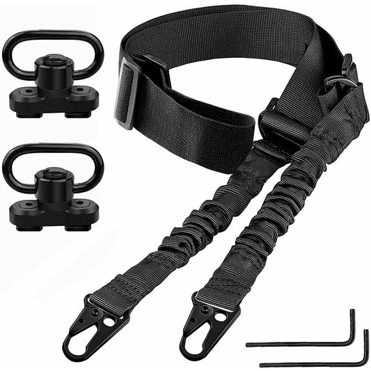 STONESKY Upgrade Your Hunting Experience with 2Pcs M-Lok QD Sling Mount and 2 Point Sling Strap for MLOK Rail – Easy to install and Use