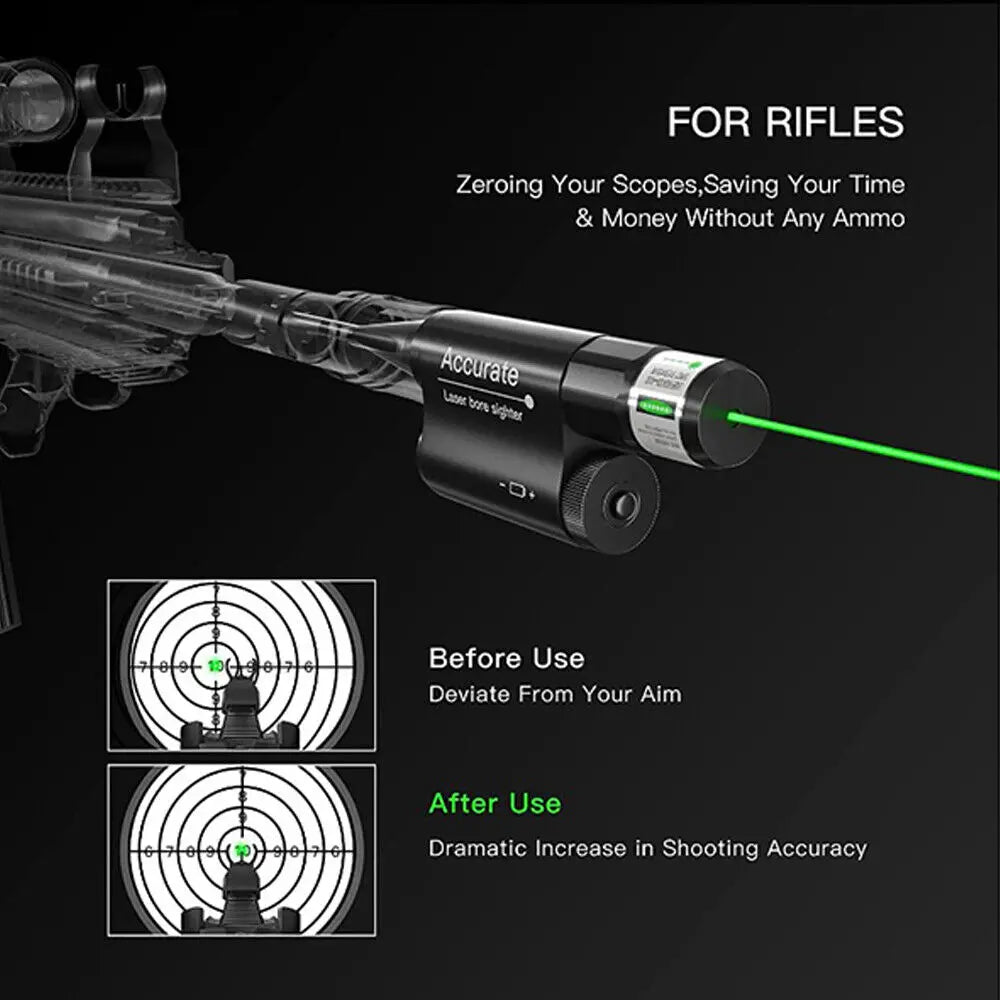 STONESKY .177 To 12GA Caliber Green Laser Bore Sighter Sight Collimator For Rifle Handgun Barrel Laser Boresighter