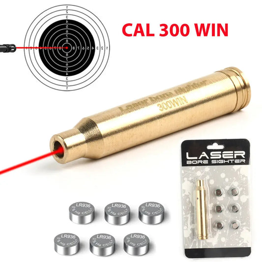 STONESKY Red Dot Laser Bore Sight CAL 300 WIN MAG Cartridge Boresighter Sighter Batteries night vision scope