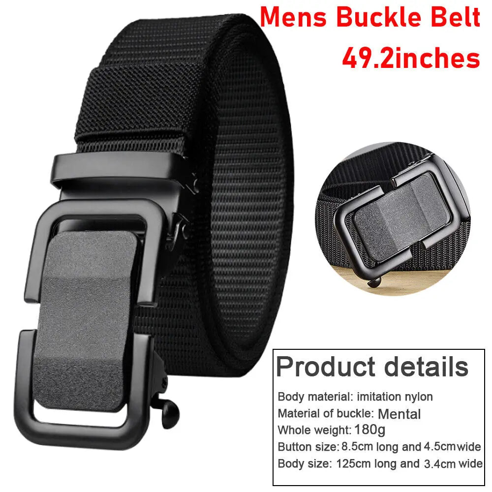 STONESKY Men's Casual Belt Alloy Buckle Sports Belt Adjustable Quick Release Belt Simple Wild Style