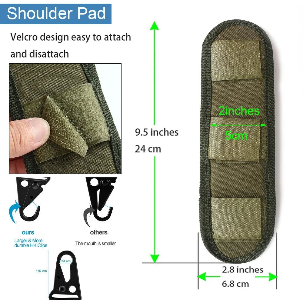 STONESKY Adjustable Soft Shoulder Pad for Shotgun Rifle Quick Release 2 Point Gun Sling Straps