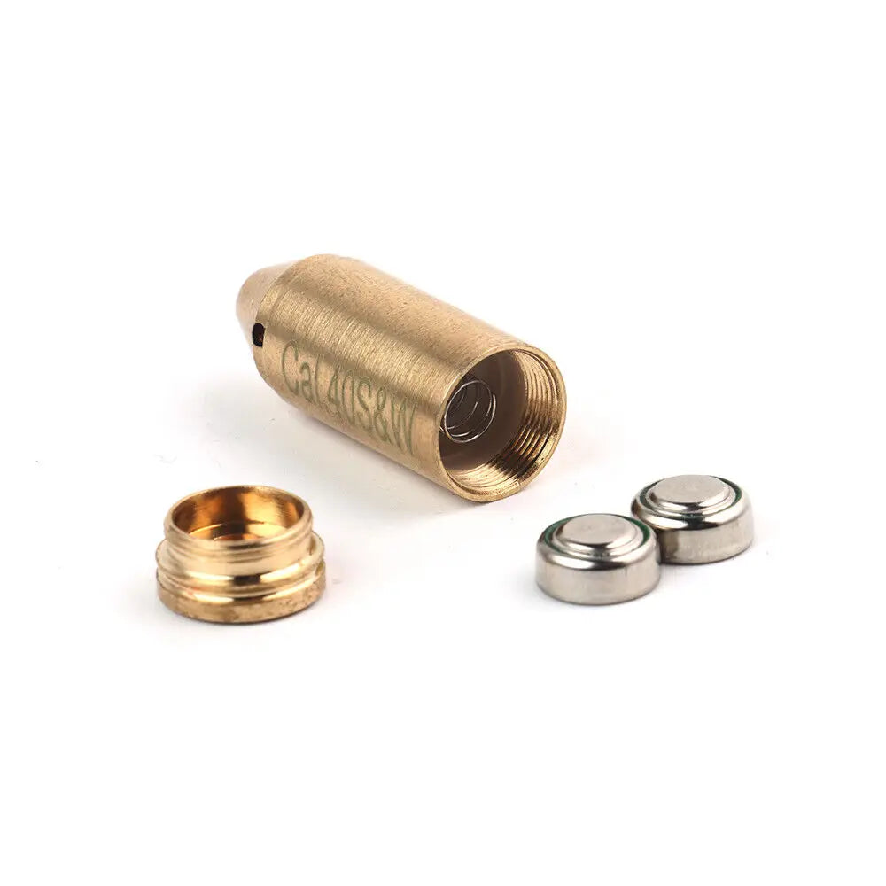 STONESKY 40 S&W Laser Boresighter Brass 2X Battery 40 Cal In-Chamber Red Dot Bore Sighter For Hunting