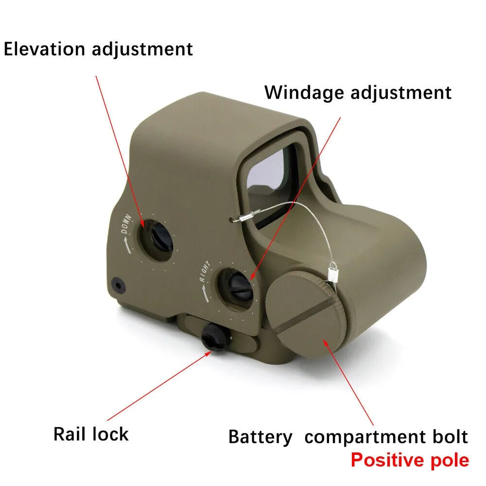 STONESKY RIFLE Red Green Dot Sight Tactical 558 EXPS3-2 Holographic Hunting Scope Clone Sniper Riflescope