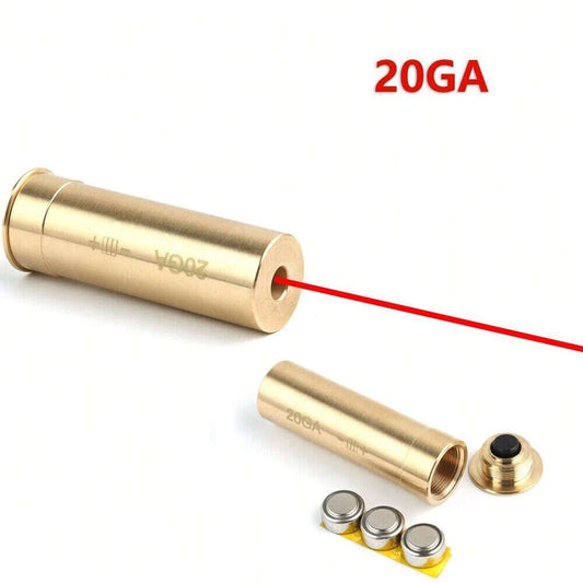 STONESKY Red Laser Bore Sight 20 Gauge Barrel Cartridge Boresighter for 20GA Shotguns hunting