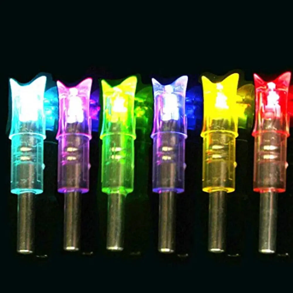 STONESKY 6Pc LED Lighted Nocks for Crossbow Bolts .300''/7.62mm Inside Diameter Arrow Led Nock