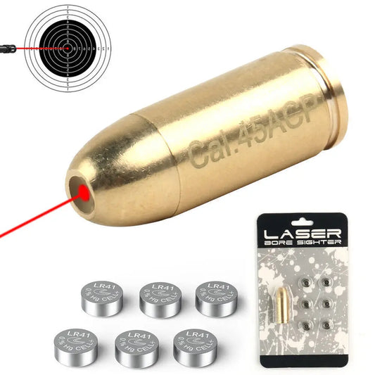 STONESKY CAL.45ACP/.45 Red Dot Laser Brass Bore Sighter Cartridge Boresight For Hunting thermal scope