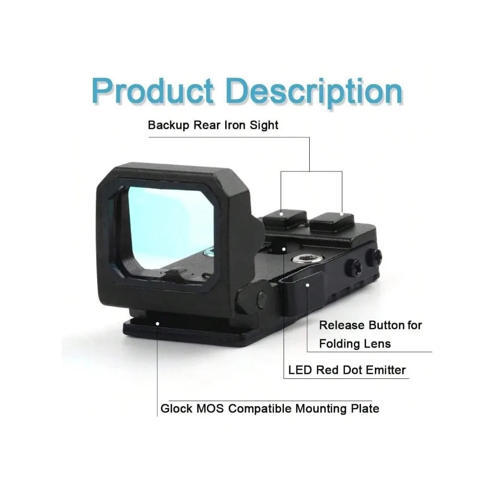 STONESKY Precision Riflescopes with Folding Flip Up Red Dot Sight and Holographic Reflex Sight for G MOS & Rifle