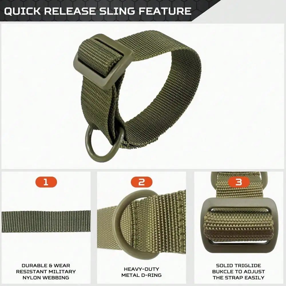 STONESKY 1Pcs Adjustable Rifle Gun Sling 1.25" Nylon Strap With D Ring Loop For Hunting accessories