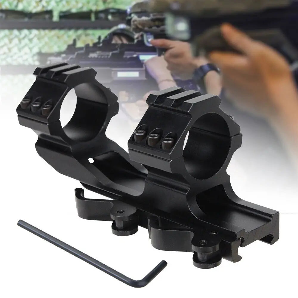 STONESKY RIFLE Quick Release One Piece Scope Mounts 1"/30mm QD Cantilever Picatinny Sight Rings