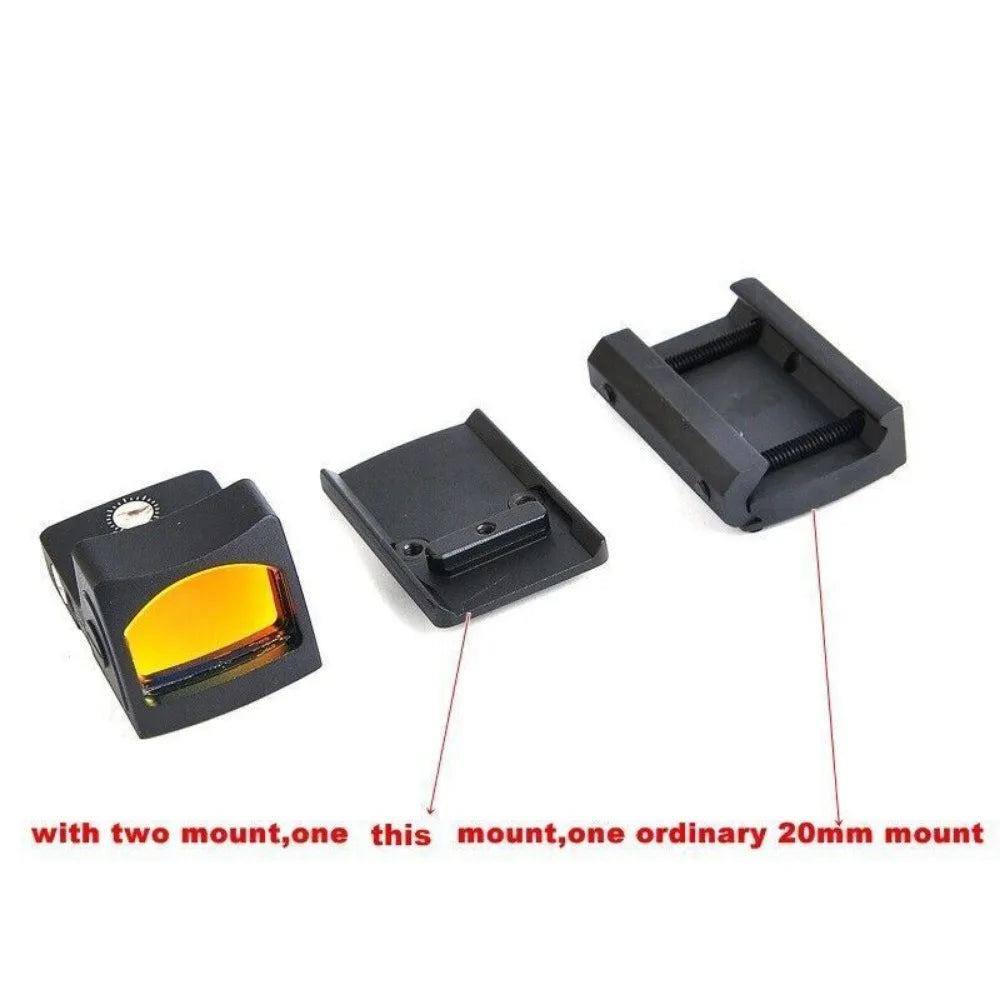 STONESKY Red Dot Reflex Sight with 3.25MOA Picatinny Mount for Glock, Fast Aiming and Accurate Shooting