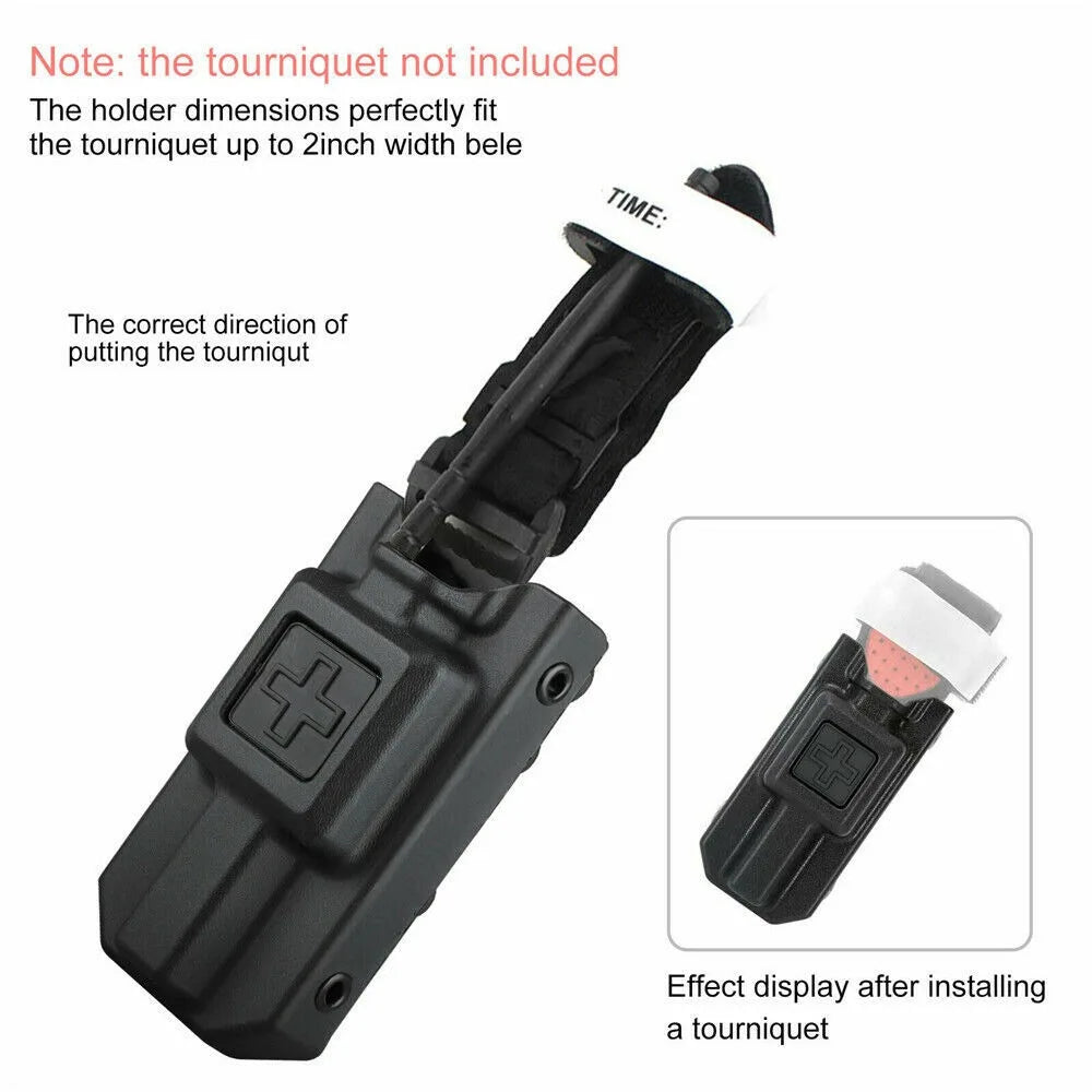 STONESKY Tourniquet Black Case Holder Holster Box Bag Emergency Equipment Survival Hunting