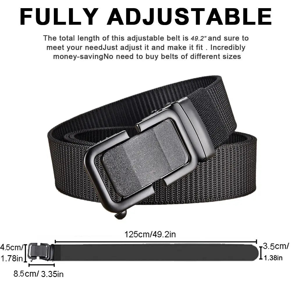 STONESKY Men's Casual Belt Alloy Buckle Sports Belt Adjustable Quick Release Belt Simple Wild Style