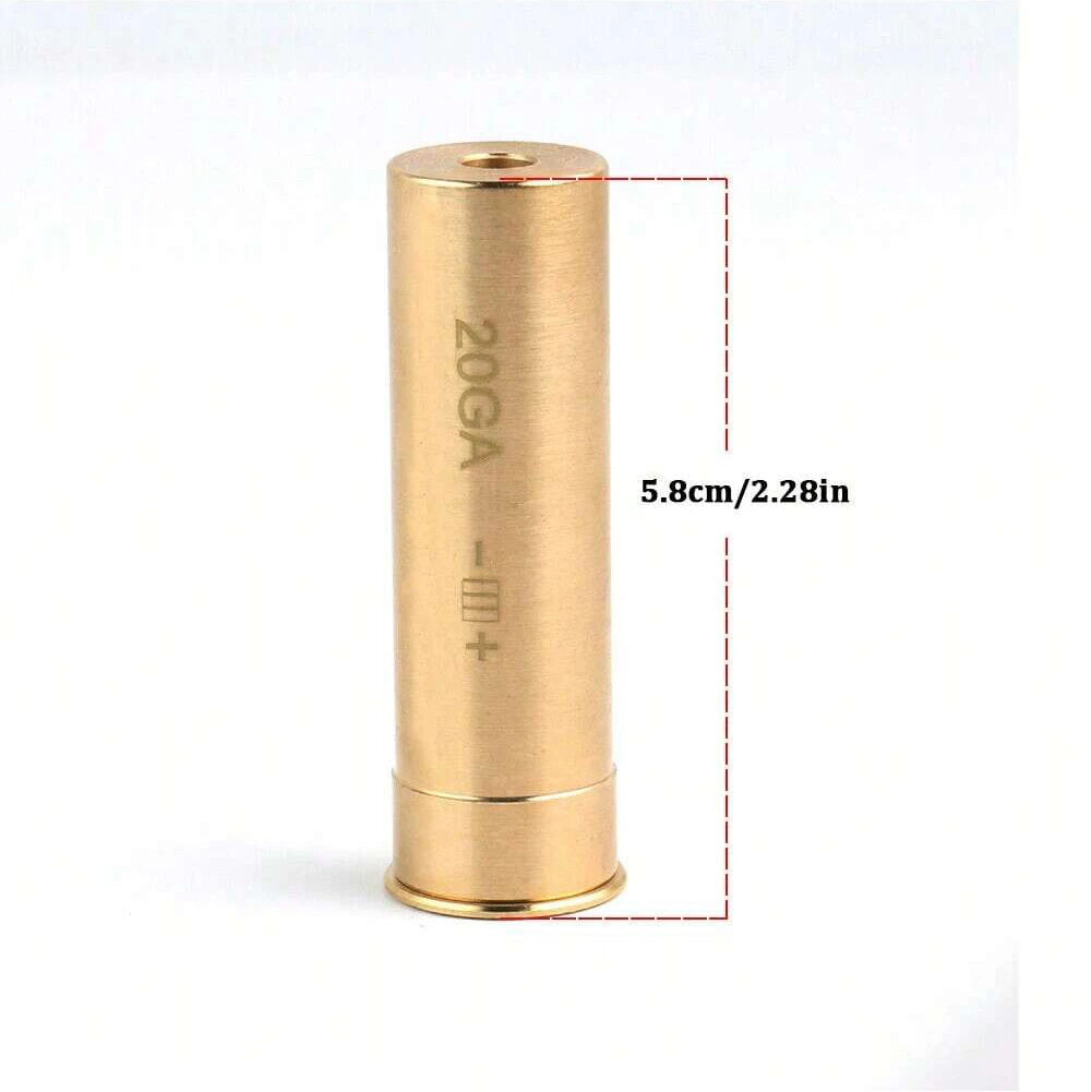 STONESKY Red Laser Bore Sight 20 Gauge Barrel Cartridge Boresighter for 20GA Shotguns hunting