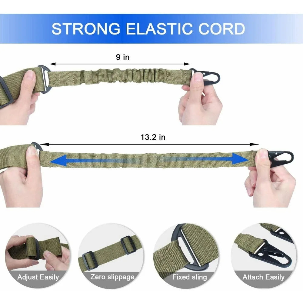 STONESKY Riflescope Accessory: Adjustable 2 Point Sling with Mountable M-Lok QD Swivels