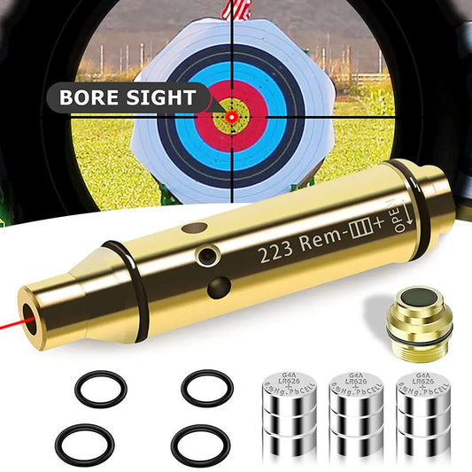 STONESKY Tactical Hunting Riflescopes 223REM with Red Bore Sight and Dry Firing Snap Caps for Shooting Practice and Firearm Training