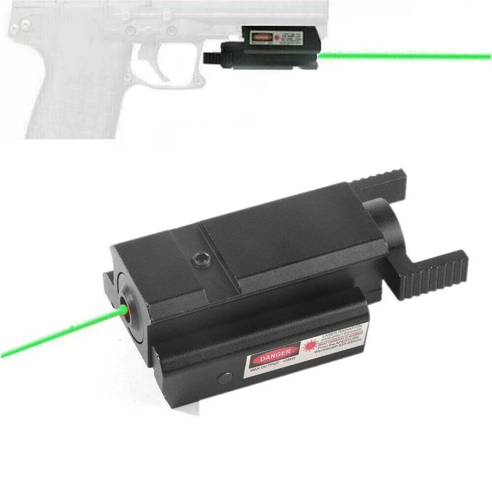 STONESKY Compact RIFLE Tactical Green Dot Laser Sight for Target Shooting and Hunting with Low Profile Handgun Rifle