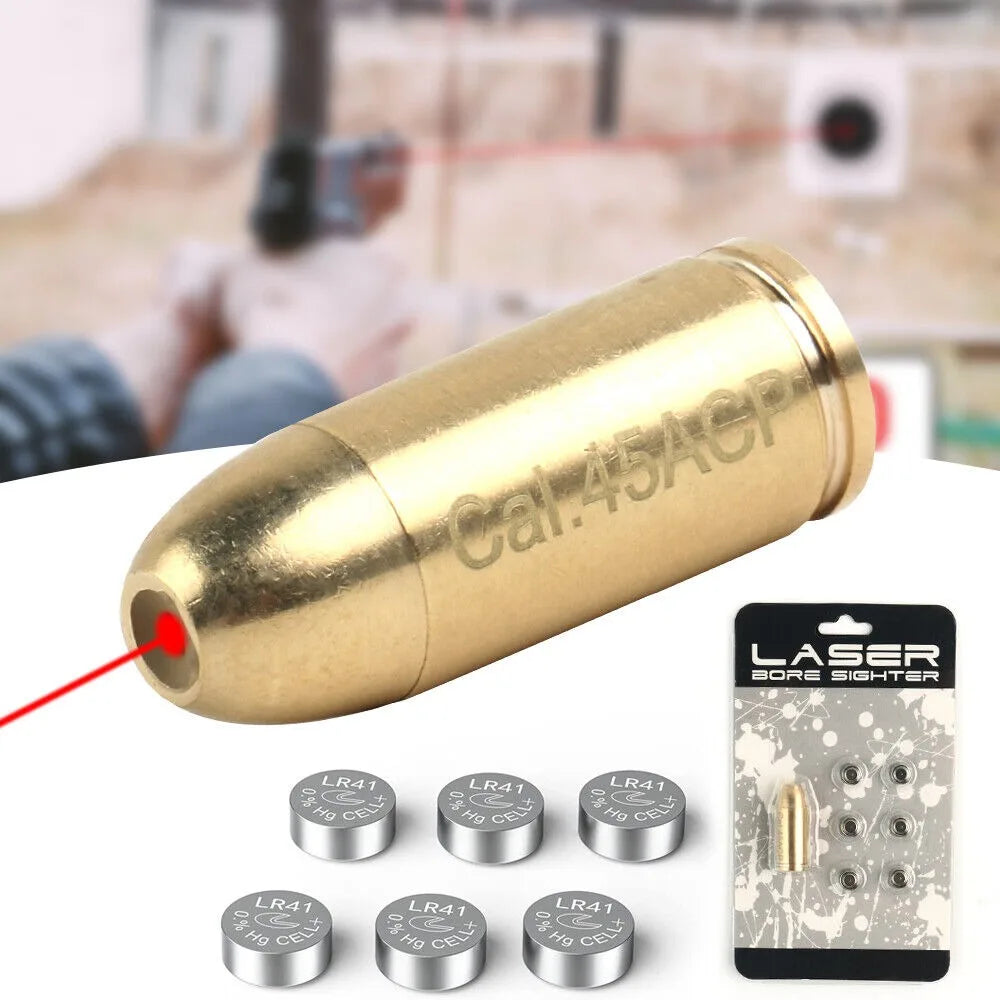 STONESKY CAL.45ACP/.45 Red Dot Laser Brass Bore Sighter Cartridge Boresight For Hunting thermal scope